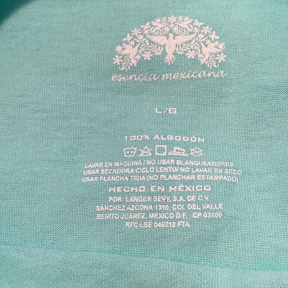 ❤️ 2/$30 * ❤️ NWOT - Ladies Short Sleeve Puerto Vallarta Mint Green Tee - Sz L - Picture 4 of 5